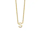 Sterling Silver Necklace With Initial Pendant