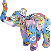 Wild Republic Message from The Planet, Elephant, Stuffed Animal, 12 inches, Kids, Plush Toy, Made from Spun Recycled Water Bottles, Eco Friendly, Child’s Room Decor