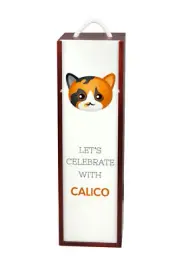 Tortoise Shell Wine Box With Cat Art-Dog