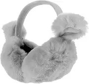 [GLSTOY] Cat Ear Ear Warmer Cat Ears Earmuff for Winter Cat Hat Ear Muffs for Men Winter Earmuff Dog Ears Cat Ears Earmuff Headband for Winter Fox Ears Fluffy Ear Muffs White Faux