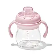OXO Tot Transitions Soft Spout Sippy Cup With Removable Handles - Blossom
