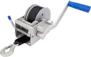 WAVEFLO Hand Winch with Hook 1000KG/2204LBS Boat Winch Strap 8M 3 Speed Hand Cra