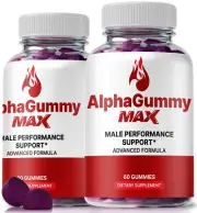 (2 Pack) Alphagummy Max for Men,Formula