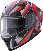 Germot GM 711 Dekor Helmet, black-red, Size 2XL for Men Black Red