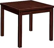 HON 80192NN Laminate Occasional Table, Square, 24w x 24d x 20h, Mahogany