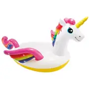 Intex 251cm Inflatable Unicorn Ride-On Teen/Adult Water Float Toy f/Pool 3y+