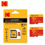 KODAK Micro SD Card RED Memory Card with Adapte 32GB MicroSDHC 64GB MicroSDXC Mi