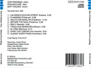 DON FRIEDMAN - ALMOST EVERYTHING NEW CD