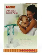 NEW Ameda One Handed Manual Breast Pump With Flexishield