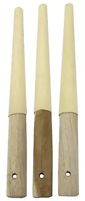 3 Pack of Chamois Half Round Buff Sticks Jewelry Making Abrasive Sanding