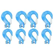 Clevis Sling Hook Safety Catch Max Lifting Capacity 2 Ton For 8mm Chain 8pk