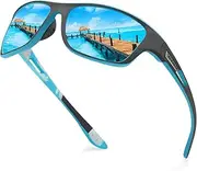 [KUGUAOK] Polarized Sports Sunglasses for Men Driving Cycling Fishing Sun Glasses 100% UV Protection Goggles