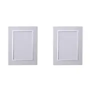 2PK Gibson Gifts Silver Trim Photo/Picture Frame 4x6" Rectangle