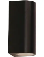 [Oriel Lighting] Hera Twin Outdoor Wall Light in Black