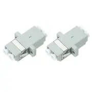 Fiber Optic Coupler LC/UPC Multi-Mode Duplex for Network Internet, 2 Pack
