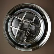 Jervis Outdoor Porthole Wall Light Silver - ELPIM59986AS