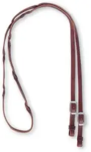 Martin Saddlery Barrel Reins With Blood Twist Null Brown