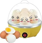 Egg Cooker Large, Electric Egg Cooker, Multifunctional Rapid Egg Steamer with Auto Shut Off for Hard Boiled Eggs, Vegetables and Dumplings, Bamboo