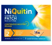 NiQuitin Clear Patch Step 2 14mg, 7 Patches Stop Smoking Aid