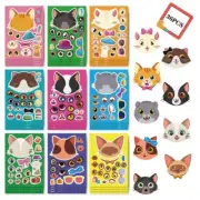 36Pcs/set Toy Stickers Make a Face Sticker Sheets, Make Your Own Cartoon Sticker