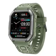 Waterproof Pedometer Sport Smart Watch Support Heart Rate Blood Pressure Monitoring Bt Calling Green Smart Watches