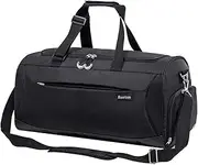 Kuston Sports Gym Bag with Shoes Compartment &Wet Pocket Gym Duffel Bag Overnight Bag for Men and Women