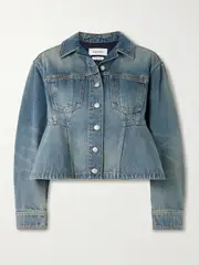 [MCQUEEN] MCQUEEN - Paneled Denim Jacket - Blue - IT40 IT 40 Blue