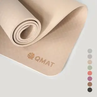 【QMAT】8mm瑜珈墊-8色可選 台灣製(附贈束帶及收納網袋 運動墊 遊戲墊 發呆墊) 蘭花紫