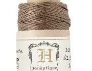 100 Foot Small Spool Light Brown 0.5mm Diameter 3 Ply Hemp Cord with 10lb Test *