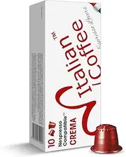 DELICITALY Pure Italian Food Italian Coffee pods compatible with Nespresso Original machines, Italian Expresso capsules (100 Crema regular pods, 100 Count (Pack of 1))