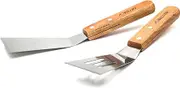 FONGLUAN Stainless Steel Mini Cooking Turner Flexible Brownie Cookie Dessert Serving Spatula 8" Silver
