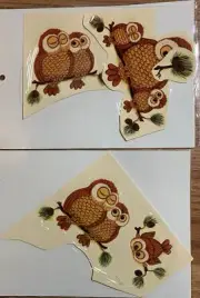 Vintage Meyercord Decals Owls Decorative Transfers