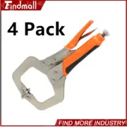 Findmall 4 Pack 11" C-Clamp Locking Pliers Set For Woodworking Aligning Welding