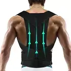 Back Posture Corrector Lumbar Shoulder Support Brace Belt Magnetic Women Men AU