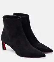 [Christian Louboutin] Christian Louboutin Condra 55 suede ankle boots AU 9 black