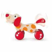 Hape HAP-E0347B Pepe Pull Along Puppy - Multicoloured