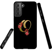 For Samsung Galaxy S22+ Plus Case, Armour Cover, Embellished Letter O