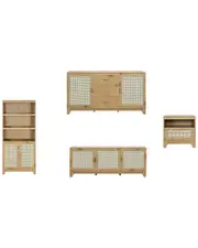 Manhattan Comfort Seridan 4pc Living Room Set