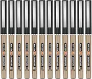 BaoKe Roller Ball Pens, Liquid Gel Needlepoint Pens 0.5mm, Writing Signature for Office, Pack of 12Pcs BK111 (black)
