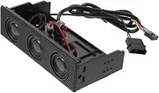 KOMBIUDA Front Panel Stereo Speakers Durable Surround Sound Speakers for Computer Installation for Music Gaming Connects to Various Devices
