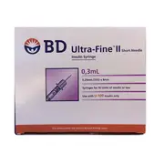 Becton Dickinson Ultra-Fine 31G Insulin Syringes 0.3ml 100IU/ml 328822 (100 pack)