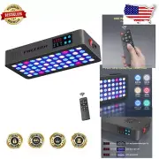 Elegant 165W Aquarium Light with Remote - Dimmable & Full Spectrum for Corals