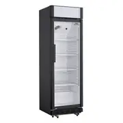 Nisbets Essentials Upright Display Cooler with Light Box - 346Ltr