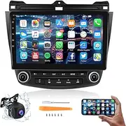 Hodozzy Car Radio for Honda Accord 2003-2007 10.1 Inch Android Touch Screen Car Radio with Bluetooth, GPS Navigation, WiFi, Mirror Link, in Dash Head Unit Stereo SWC Backup Camera, Dual USB