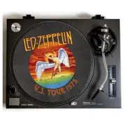 Led Zeppelin Turntable Slipmat for Vinyl Records fits 12" DJ Slip Mat Platters