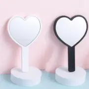 2 Pieces Handheld Makeup Mirror Heart-Shaped Mirror, Mini Cosmetic Mirror wit...