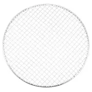 2pcs Round BBQ Grill Net 13" Dia Galvanized Iron Barbecue Mesh Mat