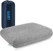 LSFFM Travel & Camping Memory Foam Pillow, Travel Essentials, Hammock Pillows with Double-Layered Pillow Cover, Easy to Clean, Compact Travel Pillows for Sleeping (Grey)
