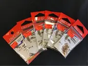 Eagle Claw 01011-014 Barrel Swivel Terminal Tackle, Round, Gold Finish