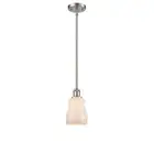 Innovations 391 Ellery 1 Light Pendant, BS Nickel/White - 516-1S-SN-G391